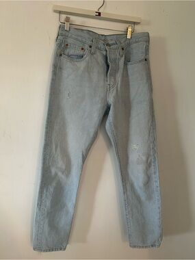 Levi’s 501 Skinny Women’s Jeans W28 L28 Light Wash Distressed